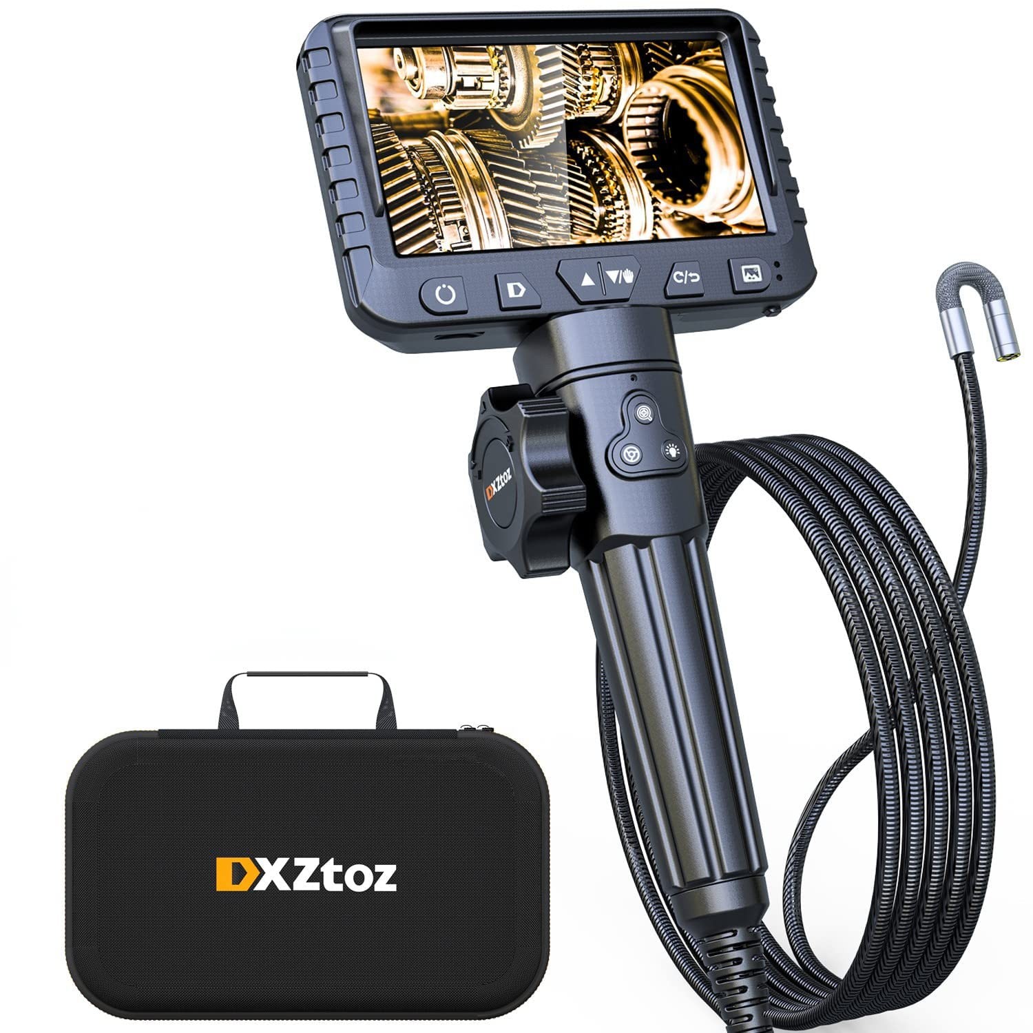 DXZtoz Two-Way Articulating Borescope Camera 5.5FT Industrial Inspection Scope DXZtoz Two-Way Articulating Borescope Camera 5.5FT Industrial Inspection Scope