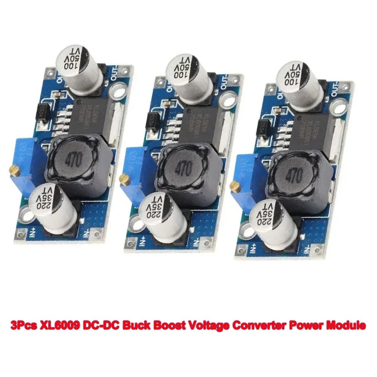 3pc XL6009 Boost Buck Module DC-DC adjustable Voltage Converter Power Supply 3pc XL6009 Boost Buck Module DC-DC adjustable Voltage Converter Power Supply