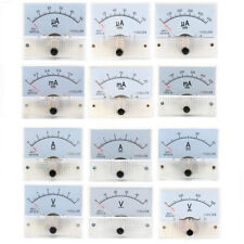 Analog Amp Panel Meter 2-30A DC Ammeter Current 10-50V DC Voltmeter Voltage 85C1 picture