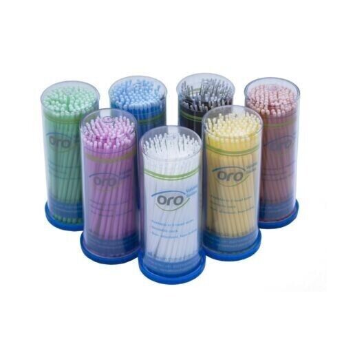 4 pack x Oro Dental Disposable Micro Applicator 100pcs Regular/Fine Any color