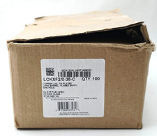 Box of 100 Panduit LCKXF2/0-38-C One Hole 2/0 Flex Cable 3/8