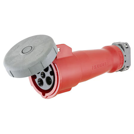 Hubbell Wiring Device-Kellems Hbl4100c7w Watertight Pin & Sleeve Connector, 100