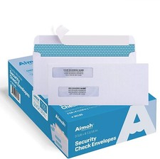 #8 Double Window Self Seal Security Envelopes - Security Tinted (30180) picture