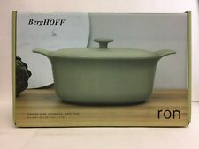 BergHOFF RON - Covered Oval Casserole, Cast Iron - 11 in 5.5 qt - Green - NEW picture
