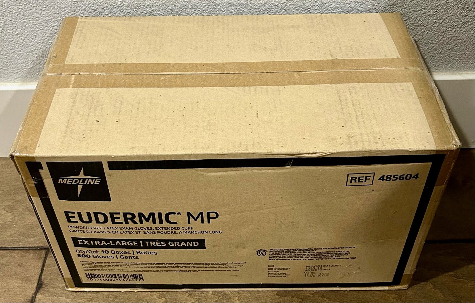 MEDLINE REF 485604 EUDERMIC MP EXTRA-LARGE Gloves 500pk MEDLINE REF 485604 EUDERMIC MP EXTRA-LARGE Gloves 500pk