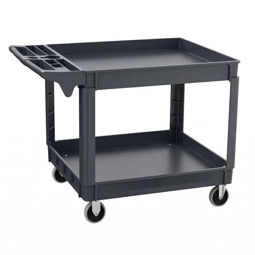 Lauco Heavy Duty Polypropylene Utility Cart - 36\ Lauco Heavy Duty Polypropylene Utility Cart - 36\