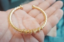 NEWDaavldYurmaanGOLD 4mm Head BraceIet M picture