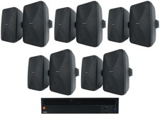 JBL CSA1300Z 70v Commercial Amplifier + (10) Black Wall Mount Speakers CSA 1300Z picture
