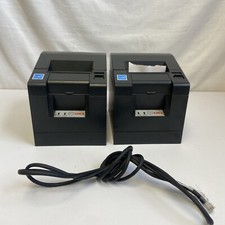 OKI PT341 92308006 Thermal Receipt Printers Set Of 2 W/ Thermal Rolls- Untested picture