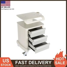 4 Tiers Lab Ultrasound Carts Mobile Medical Cart with 3 Drawers & 1 Top Tray picture