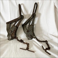 Klein Vintage Cable Strand Pullers 5000 MAX 2 pc 1659-5AT picture
