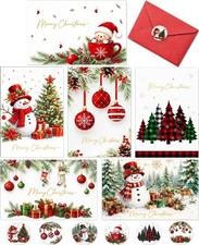 Christmas Cards, 24 Pack Boxed Cards with 4x6 inches, Red picture