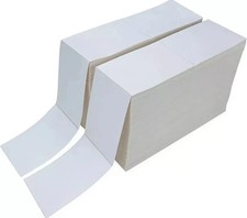4000pc (4x6) Fanfold Direct Thermal Shipping Labels for Zebra and Rollo Printers picture