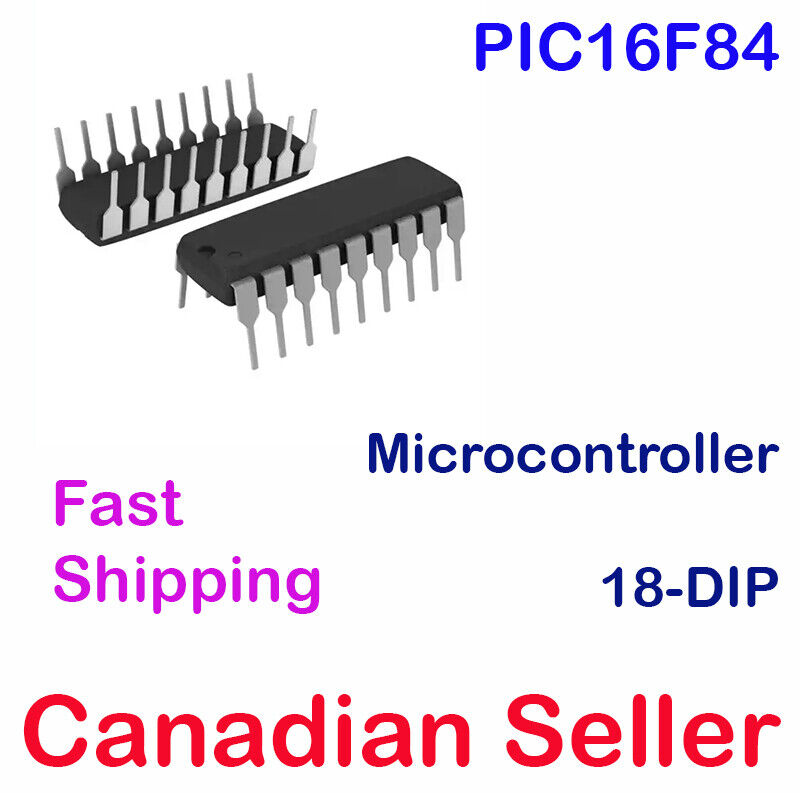 PIC16F84 IC 8Bit 4MHz PIC EEPROM Flash MCU Microcontroller 18-DIP Microchip