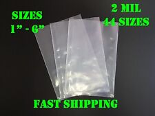 Multiple Sizes Clear Poly Bags 2Mil Flat Open Top Plastic Packaging Packing LDPE picture