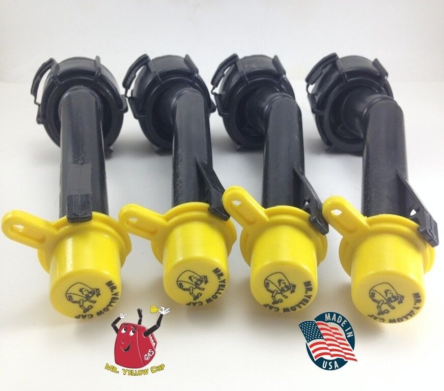 4 - Blitz Gas Can Nozzle Spouts Rings Caps Replacement Vintage 900094 900092 NEW