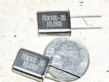 2 NEW FOX ABRACON HC-49 FOX100-20 10.000 10 MHz STANDARD RADIAL CRYSTAL U HC18 picture