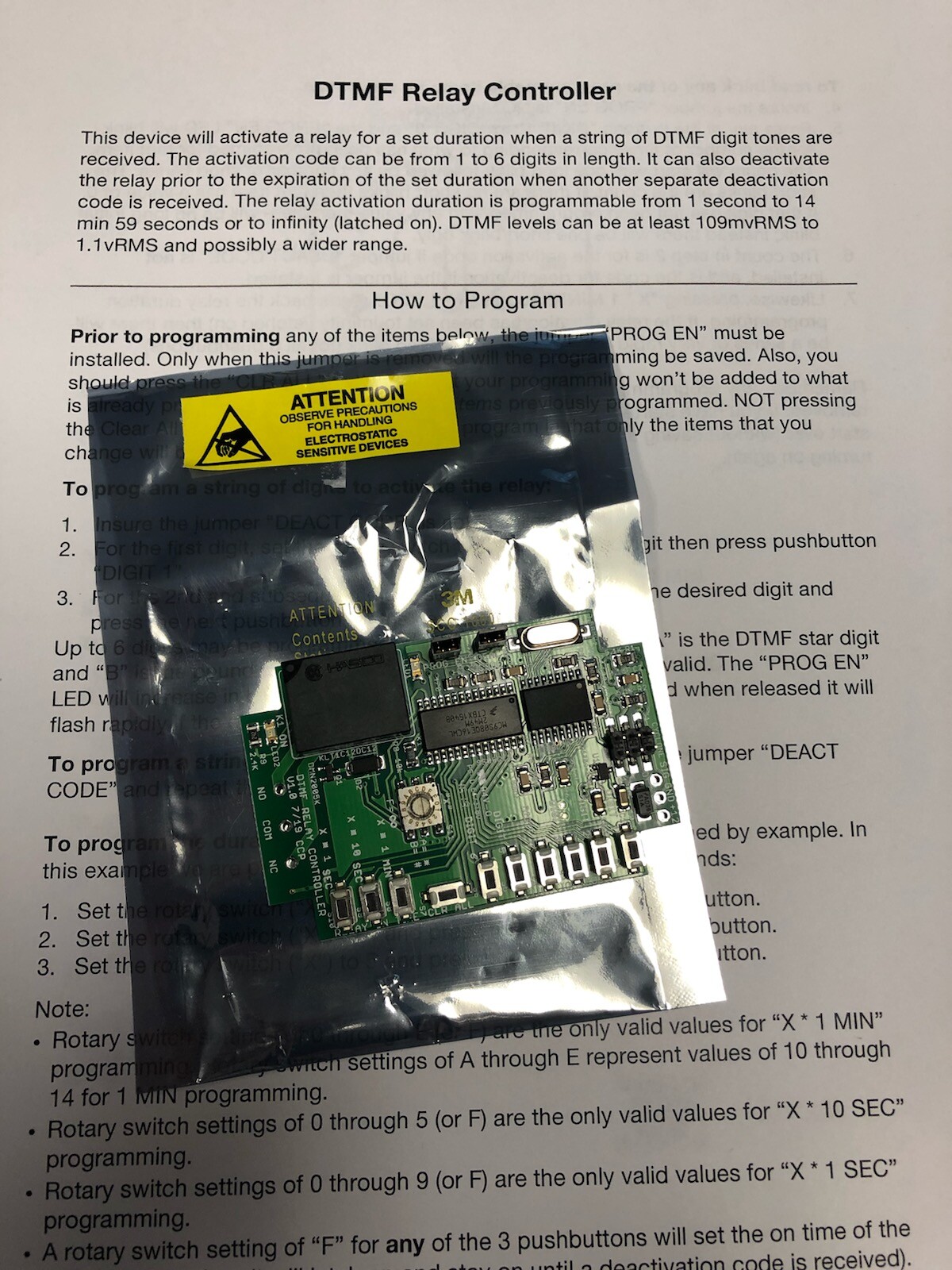 DTMF Relay Controller / DTMF Decoder - MADE IN THE USA