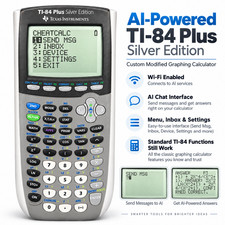 Modded TI-84 Plus Silver Edition AI WiFi Calculator ChatGPT Claude Gemini ESP32 picture