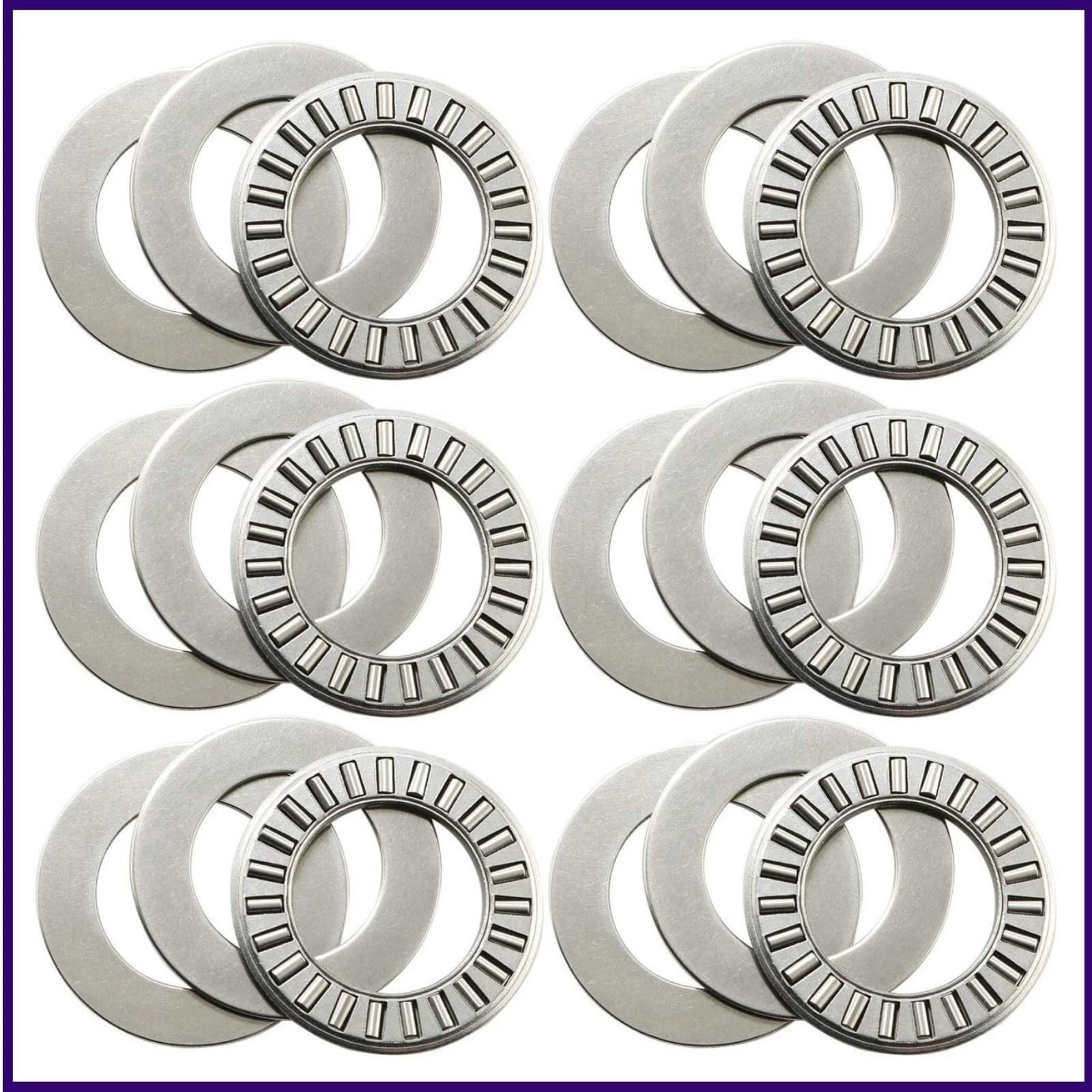 6 Sets Thrust Needle Roller Bearingsroller Bearing with Two Washers 3/4 6 Sets Thrust Needle Roller Bearingsroller Bearing with Two Washers 3/4