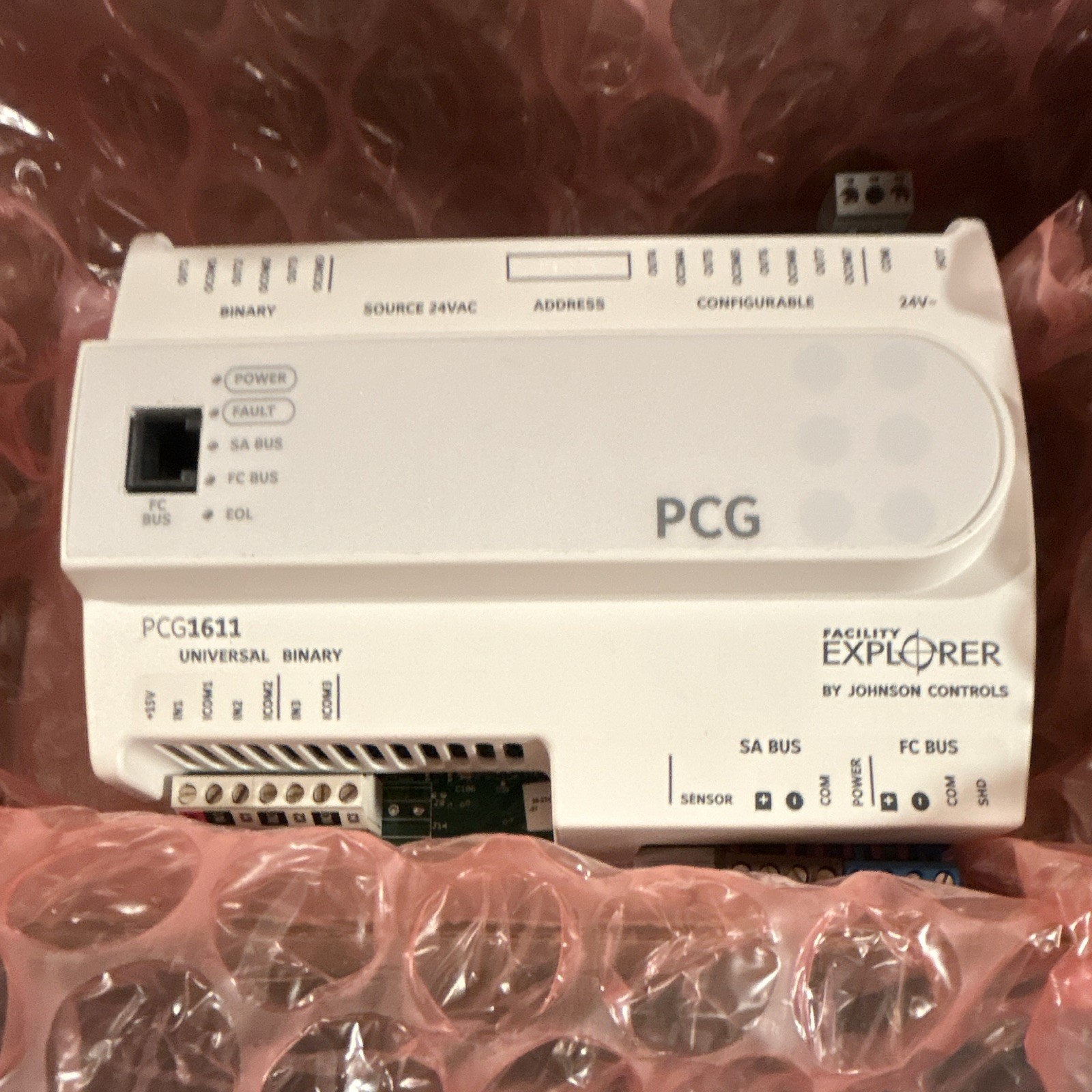 Johnson Controls Facility Explorer PCG1611 Universal Binary Controller 24VAC Johnson Controls Facility Explorer PCG1611 Universal Binary Controller 24VAC