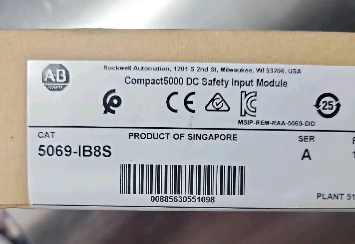 Allen-Bradley 5069-IB8S /A CompactLogix 5000 8 Channel 24VDC NIB