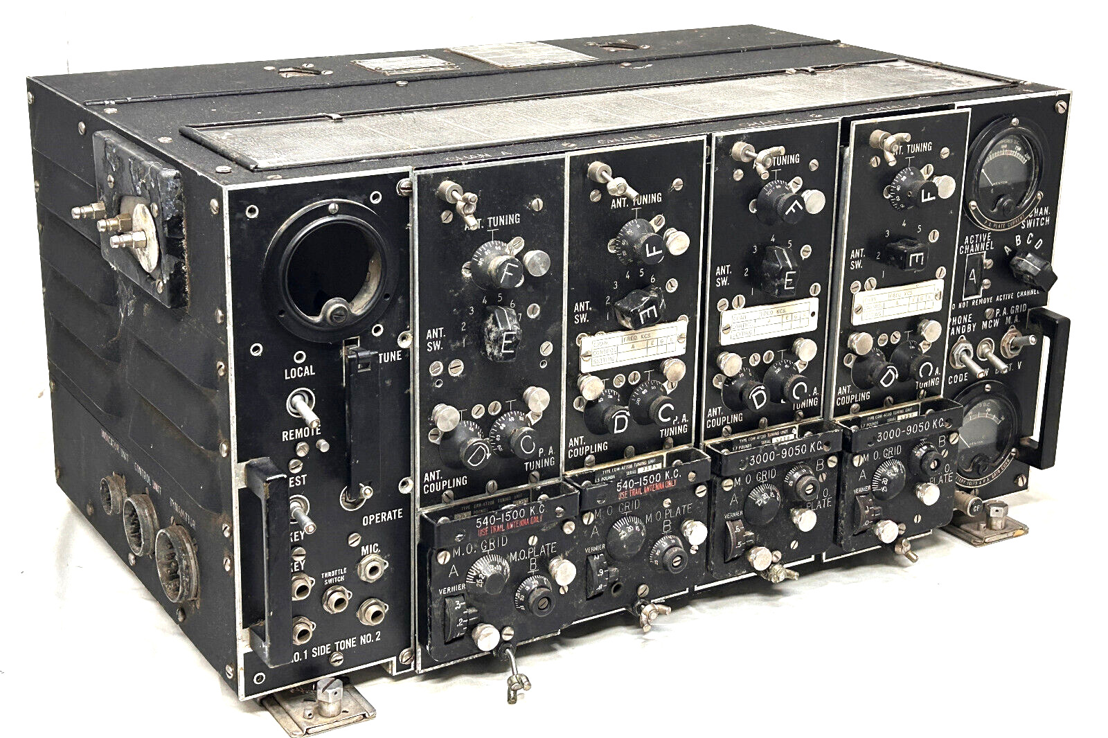WW2 Bendix ATD Aircraft Radio Transmitter Vintage Ham Tube Radio Comm Equipment