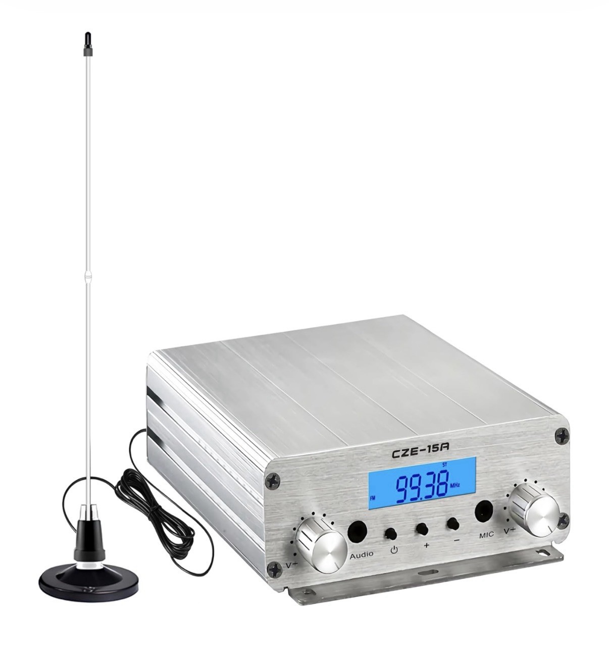 CZE-15A 15W Long Range FM Radio Transmitter Broadcast Wireless Stereo Station CZE-15A 15W Long Range FM Radio Transmitter Broadcast Wireless Stereo Station