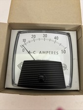 Greenlee 2801 AC Ammeter 0-50 Amp Analog Panel Meter 34483 NOS picture