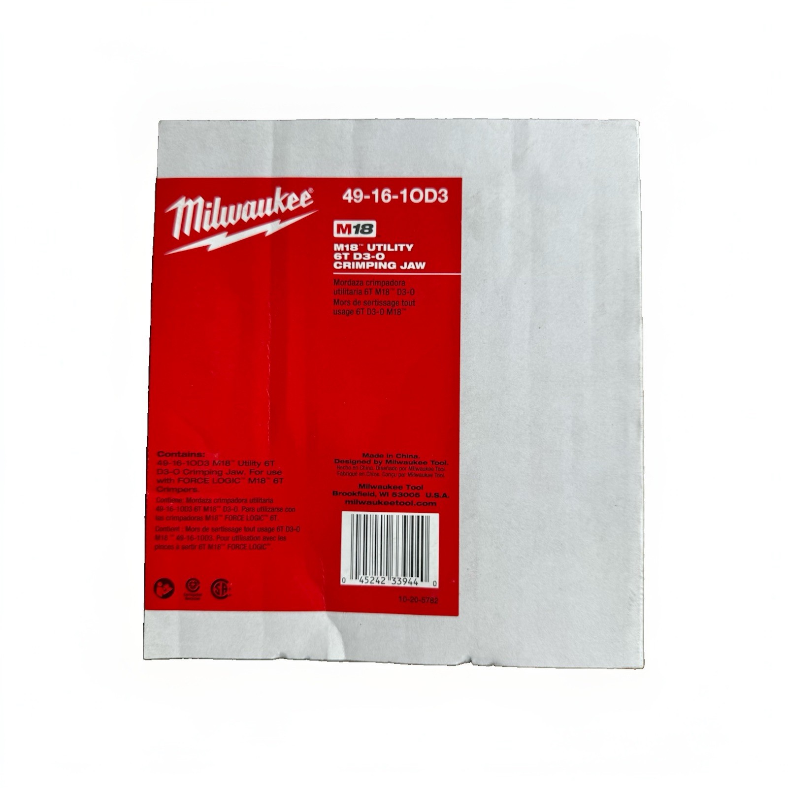 Milwaukee 49-16-1OD3 M18 6T Fixed O Crimping Jaw NEW SAME DAY SHIPPING Milwaukee 49-16-1OD3 M18 6T Fixed O Crimping Jaw NEW SAME DAY SHIPPING