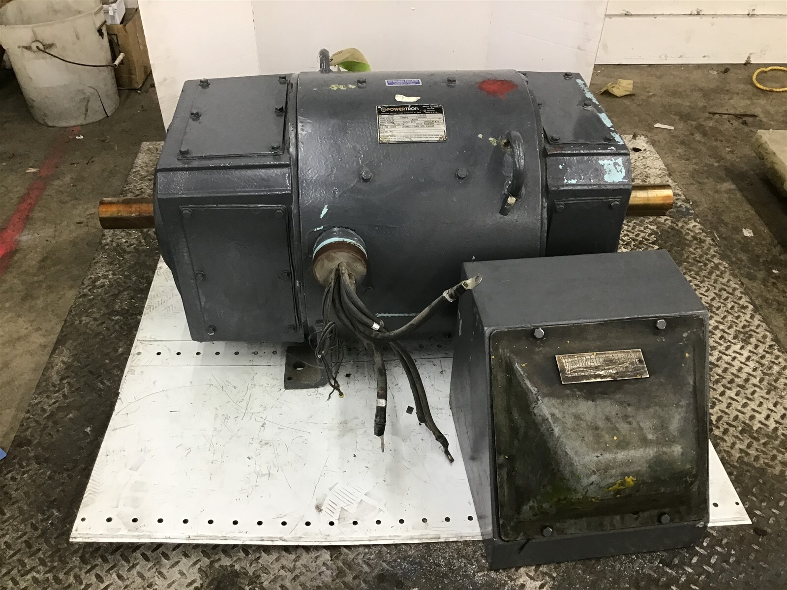 Power Tron 4070p450001 100 HP 1750 RPM 550V 180 Field Volt 407ATZ TEPV DC Motor Power Tron 4070p450001 100 HP 1750 RPM 550V 180 Field Volt 407ATZ TEPV DC Motor