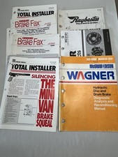 Vintage 1980s  Wagner Hydraulic Disc & drum Brake Manual Service guide + more sl picture