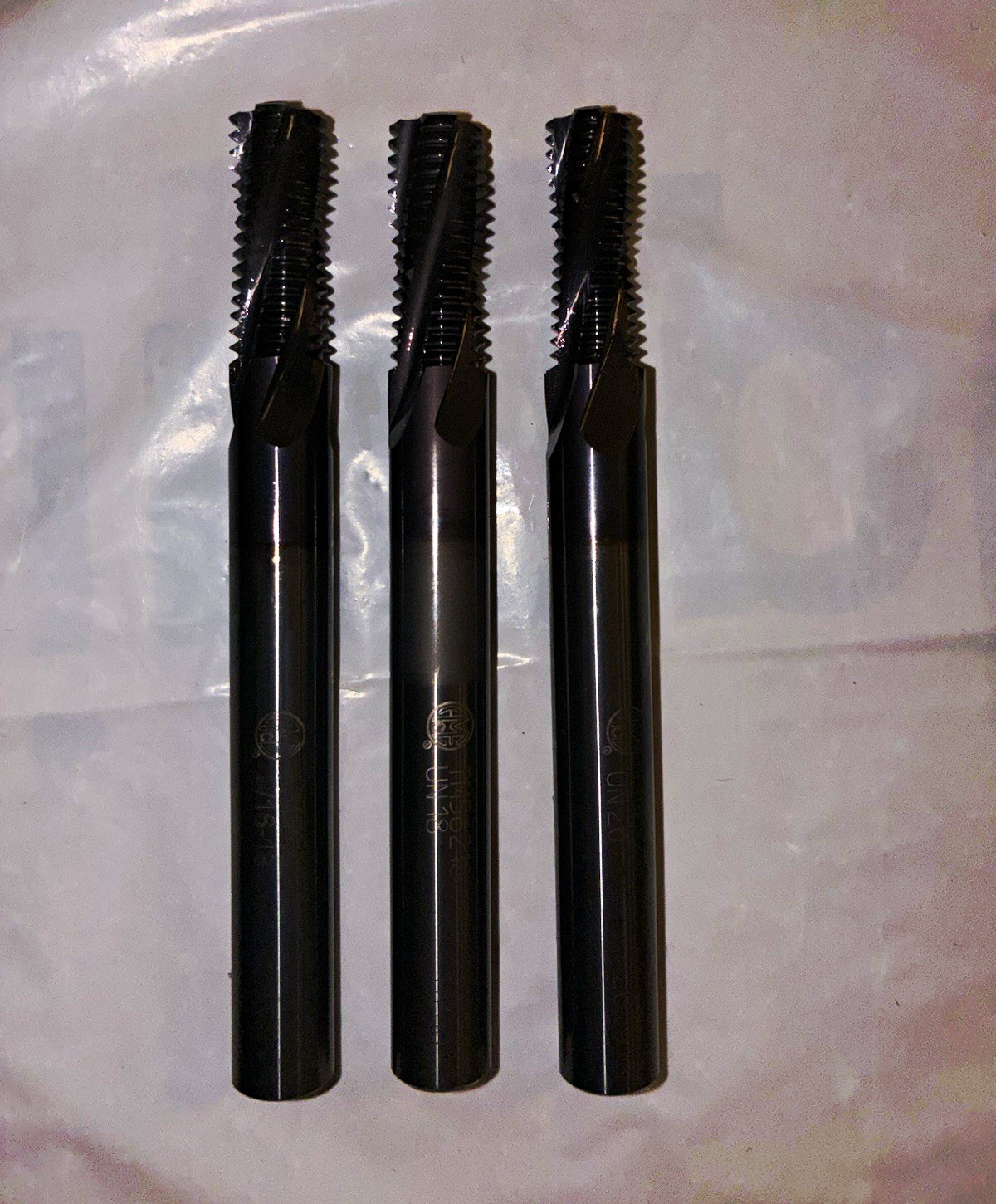 Lot of 3 AME brand Carbide threadmills, see description CNC Threadmills Lot of 3 AME brand Carbide threadmills, see description CNC Threadmills