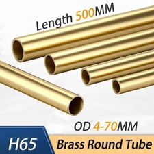 Brass Round Tube Ø 4/5/6/7/8mm to 70mm Wall 0.5/1.0/1.5/2.0mm Various Diameter picture