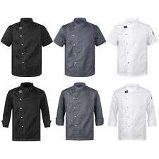 Unisex Men Women Breathable Chef Jacket Cooking Coats Canteen Work Chef Uniform picture