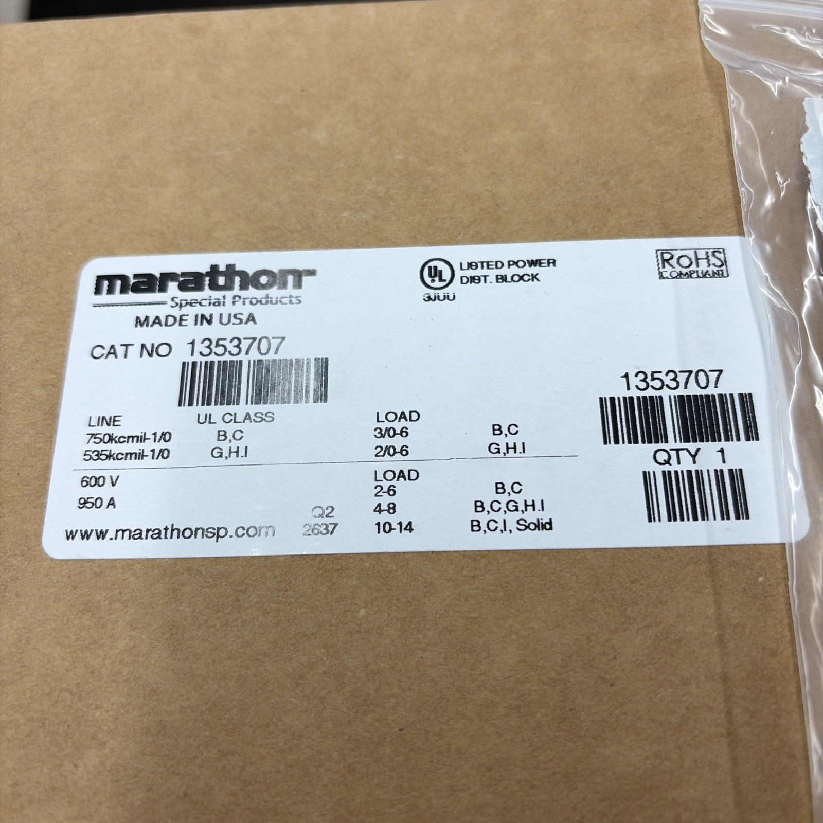 Marathon Special Products Power Distribution Block, 1353707