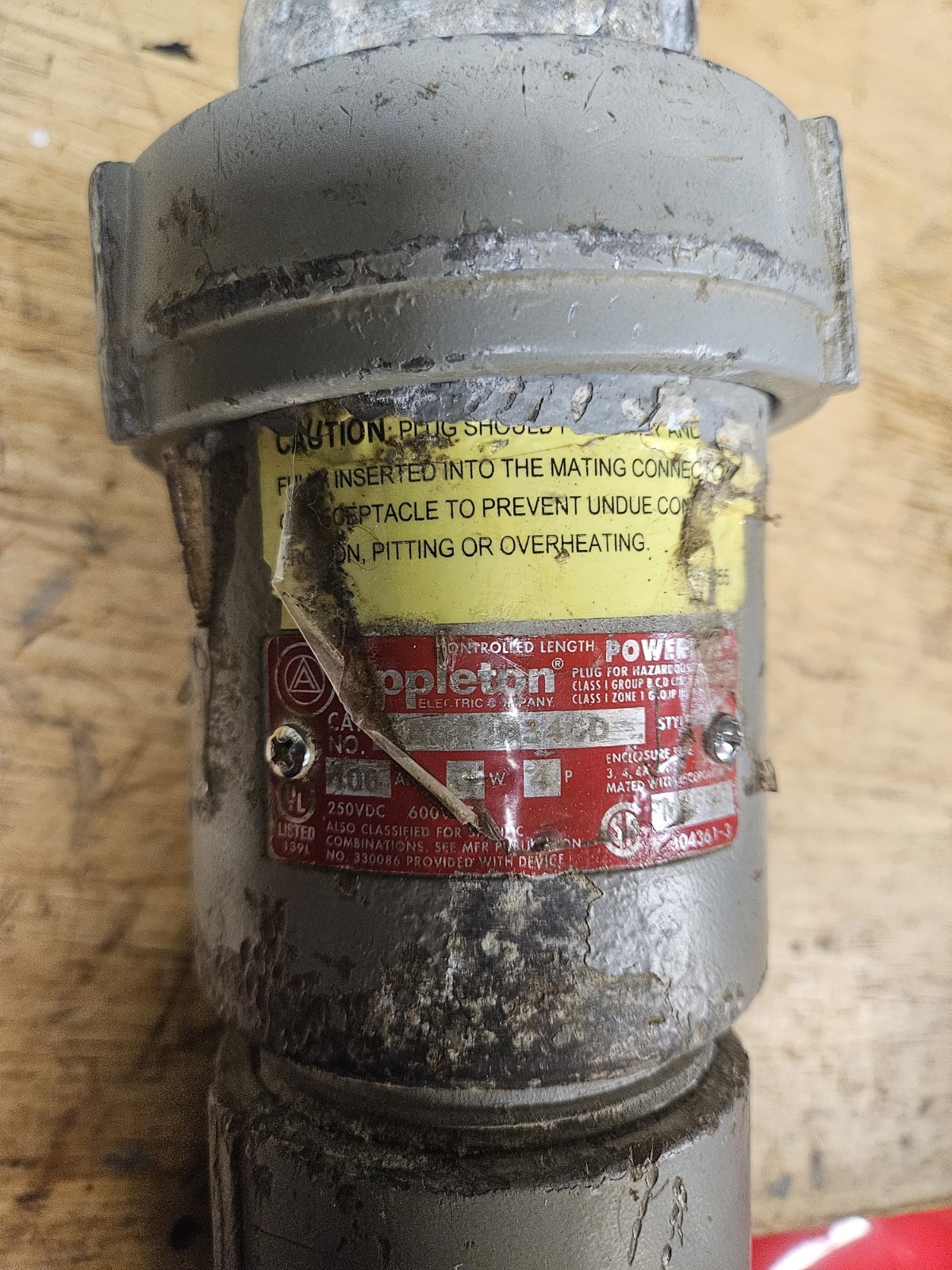 ACP1034CD - Appleton - Plug100 Amp - 4 Pole - 3 Wire - 600 V ACP1034CD - Appleton - Plug100 Amp - 4 Pole - 3 Wire - 600 V