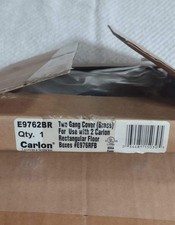Carlon E9762BR- 2 Gang Rectangular Floor Box Cover picture
