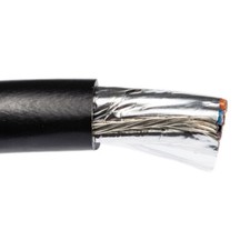 18/8 Shielded VNTC Tray Cable TFN/PVC Power Control Wire Black 600V picture
