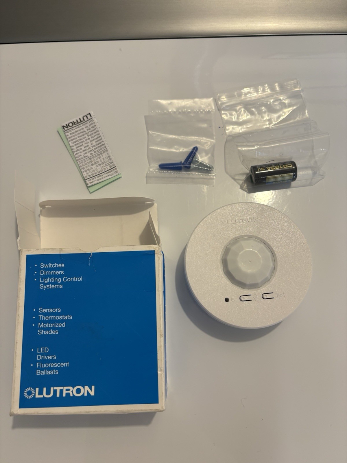 LUTRON LRF5-OCR2B-P-WH Radio Power Saver Wireless Occupancy Sensor LUTRON LRF5-OCR2B-P-WH Radio Power Saver Wireless Occupancy Sensor