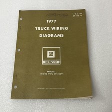GM 1977 Truck Wiring Diagrams Service Models10-1500 Thru 30-3500 Manual X-7730 picture