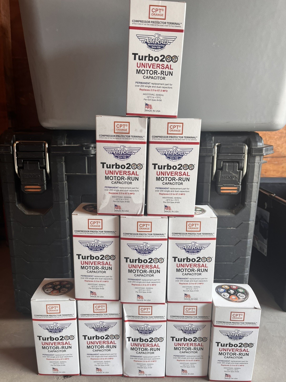 AmRad Turbo200 Universal Motor Run Capacitor 440/370VAC 2.5-67.5 MFD