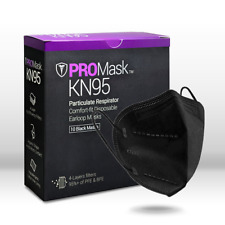10-100 BLACK PROMASK KN95 Disposable Face Masks 4 Layers Filters 95%+ PFE & BFE picture