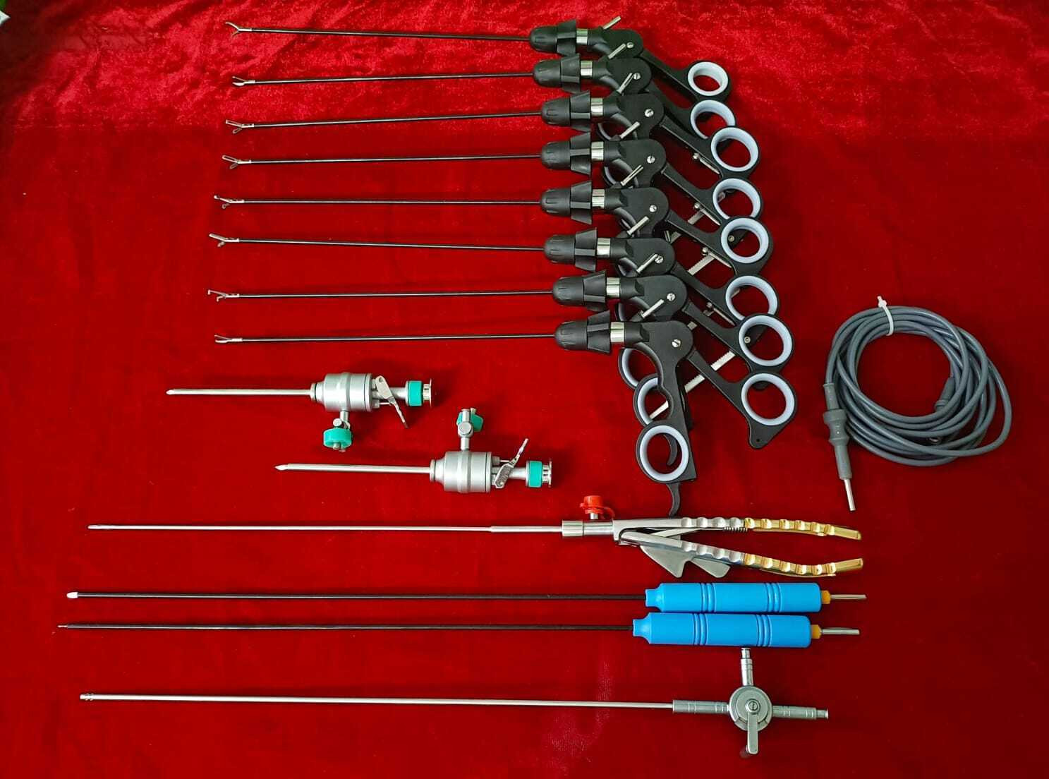 15pc-Laparoscopic Surgery Set 3mmx230mm Reusable Surgical Instruments 15pc-Laparoscopic Surgery Set 3mmx230mm Reusable Surgical Instruments