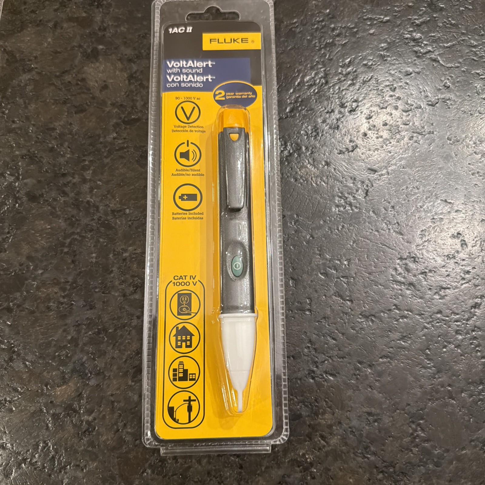 Fluke 1AC-C2 II VoltAlert Non-contact 90~1000V AC Voltage Detector Tester New