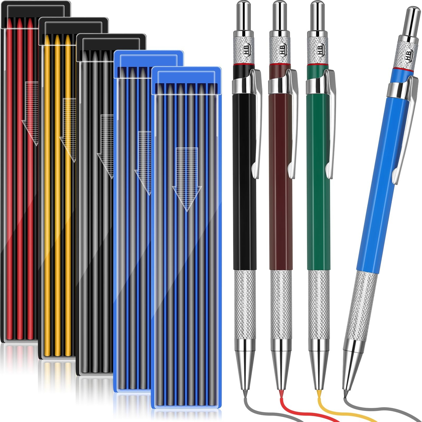 Nezyo 4 Pieces Welder Pencil 1 Count (Pack of 1), Black, Red, Yellow, Silver Nezyo 4 Pieces Welder Pencil 1 Count (Pack of 1), Black, Red, Yellow, Silver