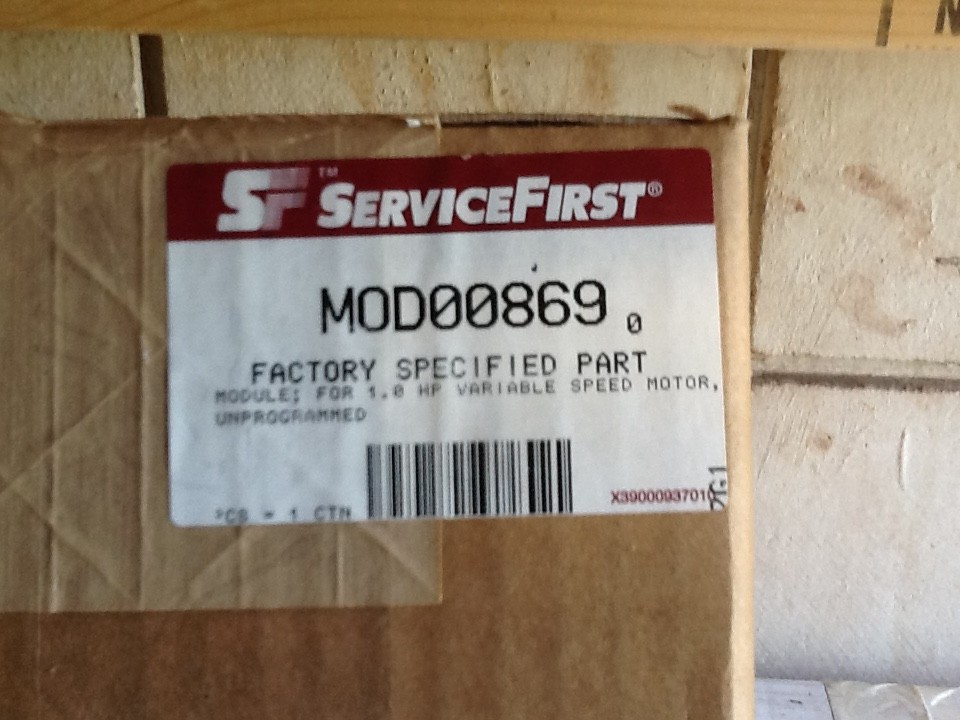 TRANE MOD00869 MODULE FOR 1.0 HP VARIABLE SPEED MOTOR UNPROGRAMMED