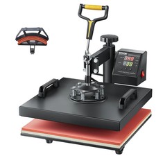 VEVOR 2 in 1 Heat Press Machine for T Shirts and Hats, 15x15 Inch Professional picture