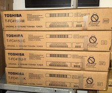 Toshiba T-FC415U set X4 M,C,Y,B Cartridges for eStudio 2515AC to 5015AC Genuine picture