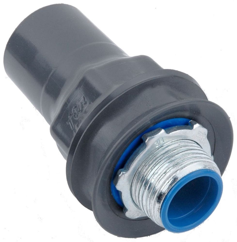 OCAL ST1/2-W, PVC Coated, Straight Liquidtight Connector, 1/2\ OCAL ST1/2-W, PVC Coated, Straight Liquidtight Connector, 1/2\